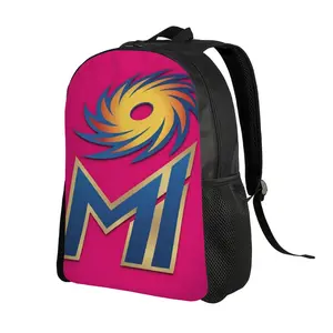 Mumbai Indians MI IPL Cricket Backpack, Team Logo Print School Bag for Fans