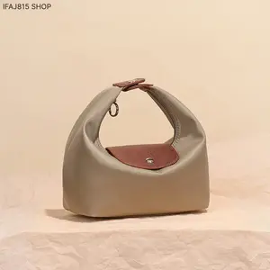 "Mini Nylon Crescent Bag for Women, Lightweight Shoulder Handbag Trendy Casual Chic Underarm Purse with Magnetic Snap, Everyday Travel Bag for Errands, Work, Shopping & Daily Wear"