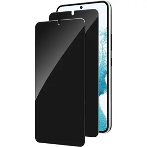 2 Pack Privacy Screen Protector for Samsung Galaxy S22/S23 5G 6.1" Tempered Glass Saver,Easy to Install,9H Hardness HD, Anti-spy Support Fingerprint Unlock