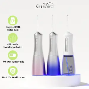 Portable Cordless Water Flosser, Pulse Mode Waterproof UV Sterilize Rechargeable Dental Oral Irrigator