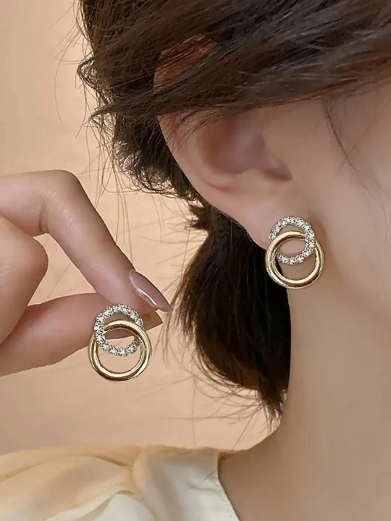 14k Women's Stud Earrings,Preppy Dainty Stackable earings  Back To School Student Accessories