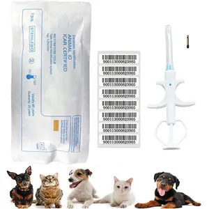 2Packs 1.4x8mm,Universal Pet Microchip Animals Implant Chip 134.2khz Registration FDX-B Pet ID Microchip for The Management of Dog Cat Cow Pig Rabbit Pigeon Fish