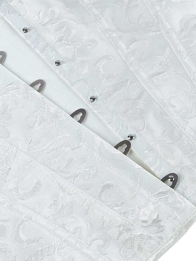 Corset Bone Clothing Steel Boned Court Corset Laced Waist Cincher Vintage Shapewear Abdominal Belt Tight Binding