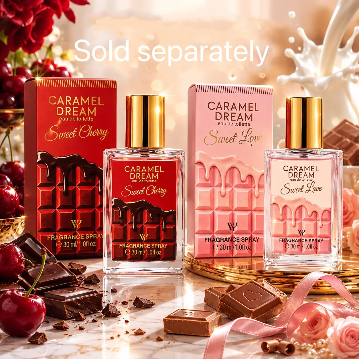 30ML Sweet Fragrance Perfume, Caramel Chocolate Scent, Caramel Fragrances, Long-Lasting Body Spray, Ideal for Dates, Bestselling Women's Perfume