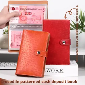 Women's Lockable A6 Budgeting Notebook - 51 Sheets/100 Pages, Cash & Coin Storage Binder for Financial Management & Important Information Organization