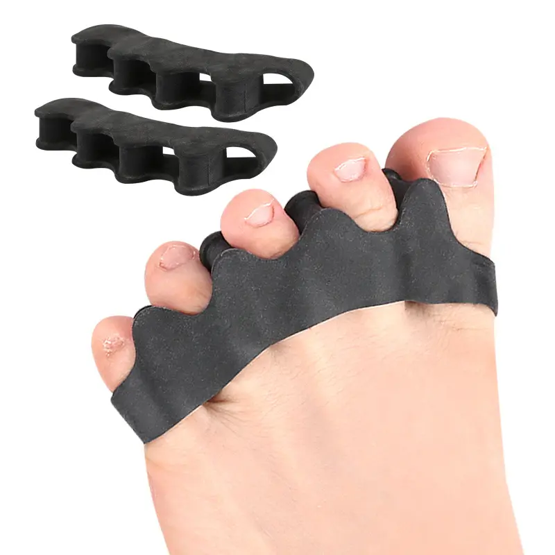 1‑Pair Toe Separators for Functional Fitness Athletes, Soft Flexible Toe Spacers, Foot Alignment Tools, Comfort Foot Care Accessories For Gym Training, Sports Practice And Daily Foot Pressure Relief
