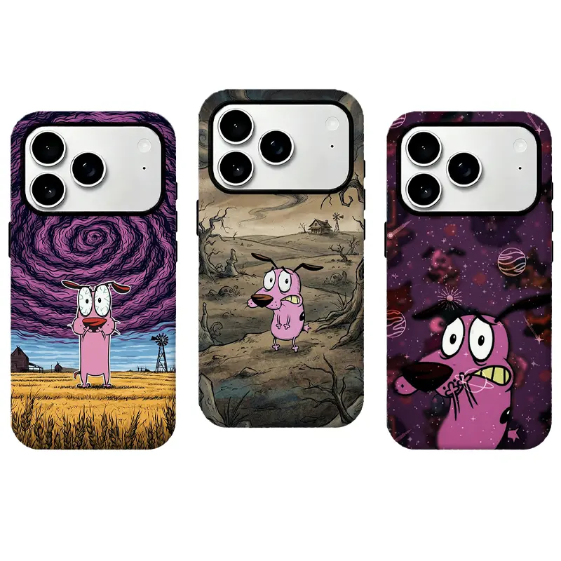 Courage The Cowardly Dog Cartoon Phone Case,Tough phone case,for iPhone 16 15 14 13 12 11 17Pro Max,for Samsung S25 S24 S23 S22 Ultra,Gifts For Fans, Phone Accessories