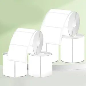 Blank Thermal Label Sticker, 6 Rolls Portable Label Sticker, Scannable Stickers, Label Sticker for Kitchen Refrigerator, Jar and Jam, Office Stationery & Supplies