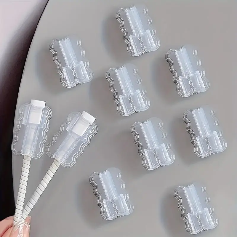 10-Pack Cable Protectors for iPhone, Android, Smartphone, USB-C/lightning, Anti-Tangle, Scratch-Resistant, Durable Plastic, TPU, Ideal Gift for Tech Enthusiasts