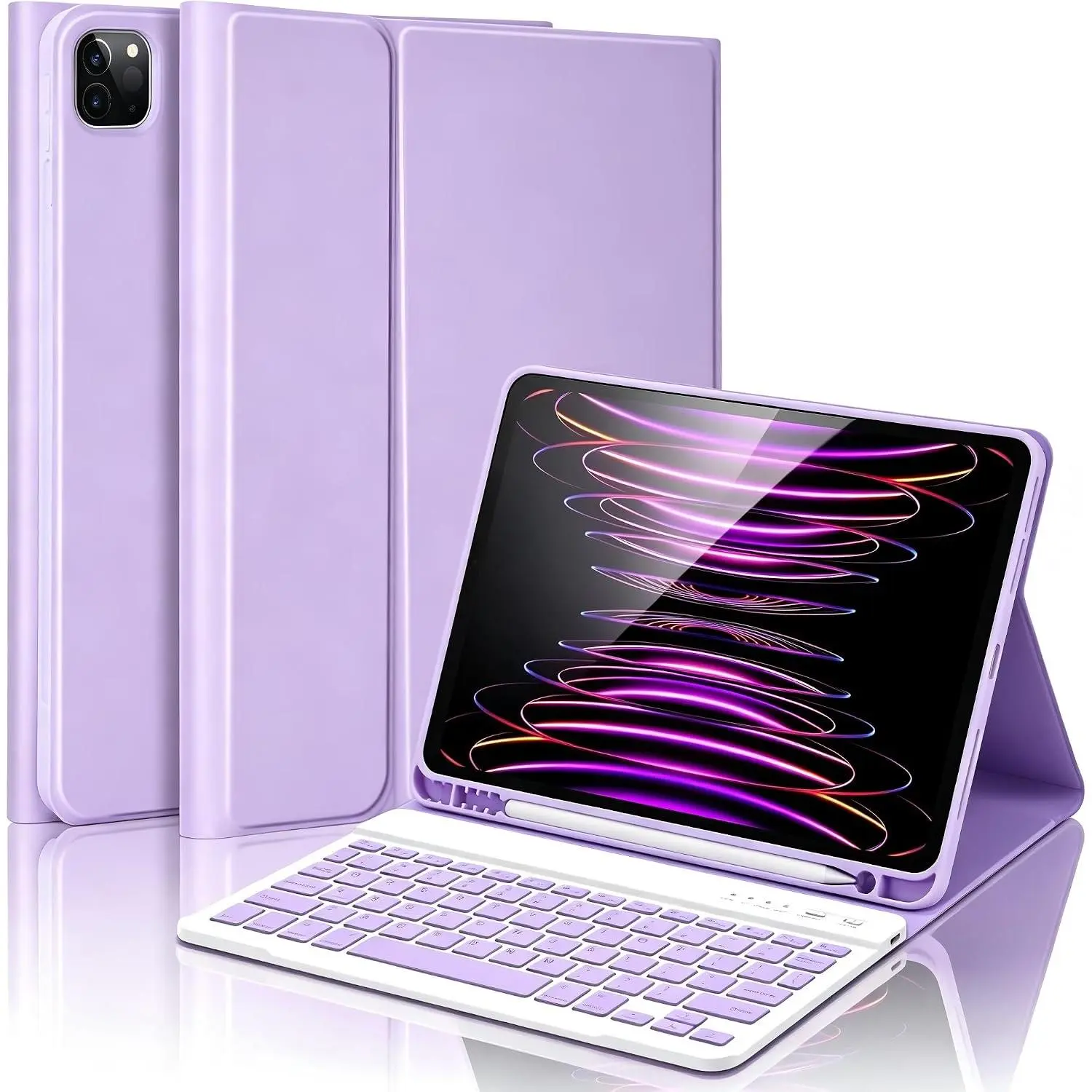 for iPad Air 11 inch Case with Keyboard (M3 2025 / M2 2024) & iPad Air 5/4th Gen (2020/2022) & iPad Pro 11" 2018-2022, Detachable  Keyboard Cover with Pencil Holder | Clove