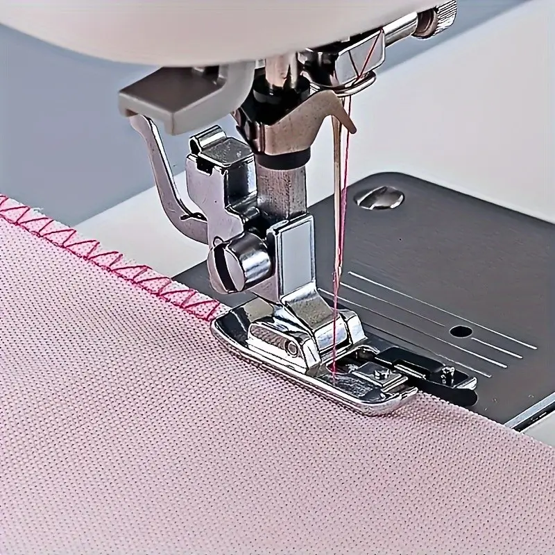 5-Piece Lock Edge Presser Foot 7310, Multi-Functional Versatile Home Electric Sewing Machine Accessories with Locking Edge Function, Durable Metal Components