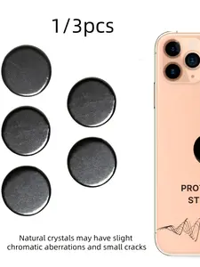 Shungite Small Round Tablet for Laptop & Mobile Phone Stickers, Perfect Gift for Holidays, Home Furnishings for Special Occasions