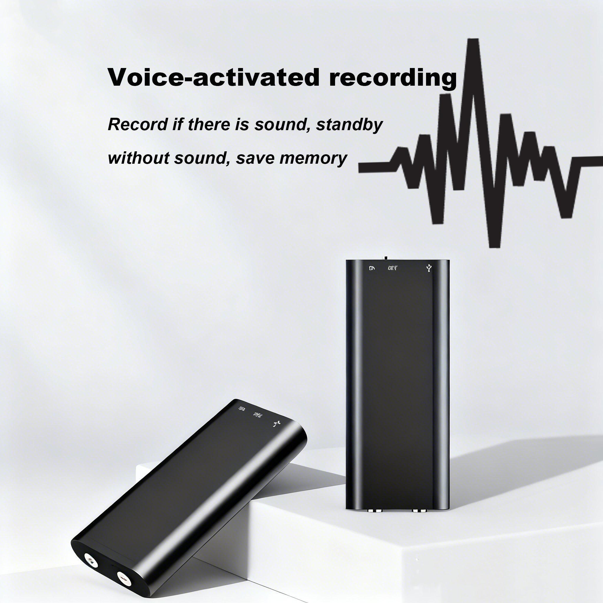 1pc Professional Voice Activated Digital Recorder, 8GB High Definition Noise Canceling MP3 Player, Ultra Thin Portable Recording Pen for Business Meetings, No Battery Included zy