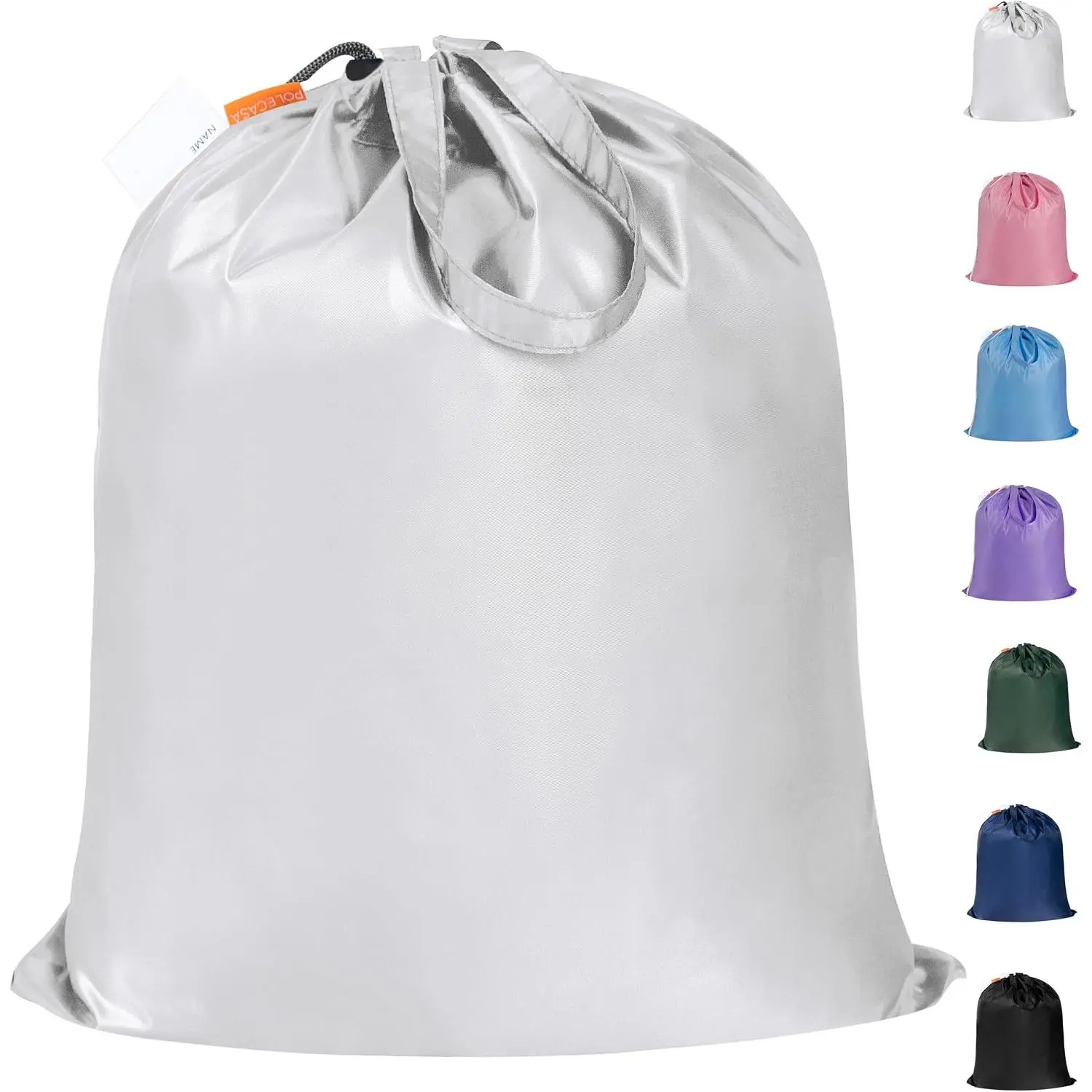 Extra Heavy-Duty Laundry Bag with Handles, , 21x24” | Medium Size, Name ID Tag, Machine Washable, Reinforced Handles, Drawstring Closure, For College Dorm Travel