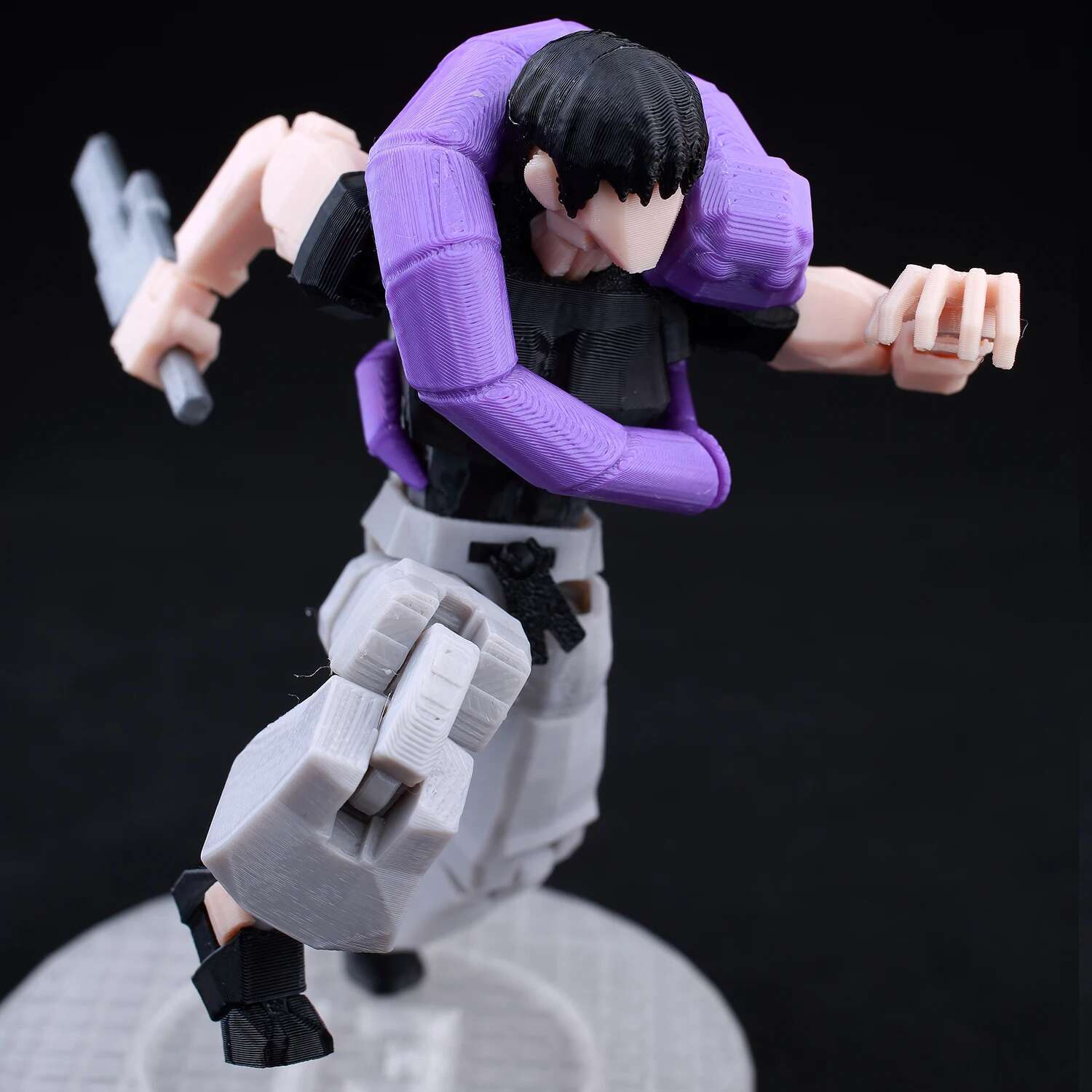 9L3D Printed Jujutsu Kaisen 3D Mini Figures, Satoru Gojo & Geto Suguru Action Model, Anime PVC Collectible Statue, Gift for Fans