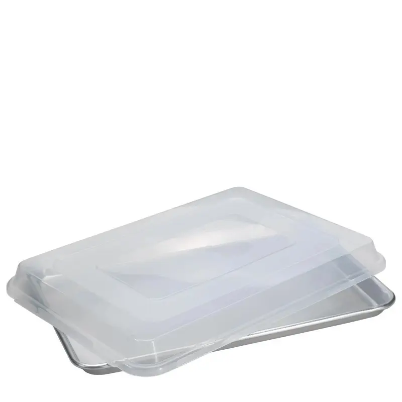1 Pack Rectangular Stainless Steel Food Container, Picnic Box & Baking Tray, Food Storage Boxes