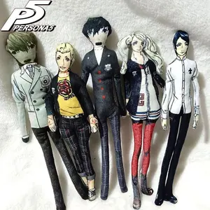 Anime Amamiya Ren Akechi Goro Ryuji Sakamoto Anne Takamaki Yusuke Kitagawa Cosplay Doll Joint Mobility Plush Accessory