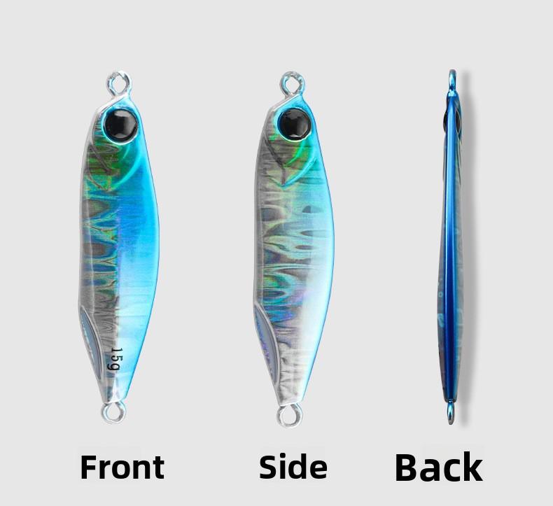 TWM Floating Lure for Fishing 10pcs Metal Jig Lure for Freshwater Saltwater Casting & Trolling Fishing Bait with Sharp Hooks