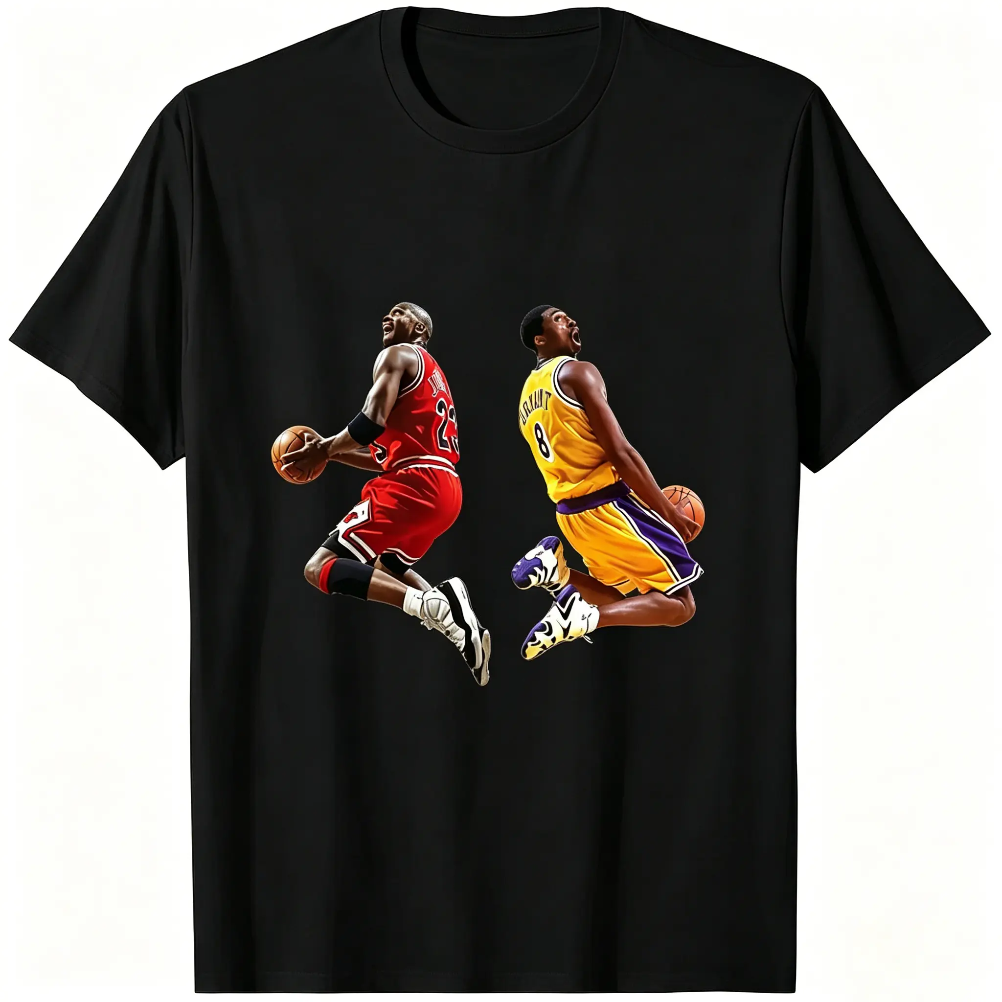 ✨ Vintage Bryant & Jordan Inspired Basketball Graphic T-Shirt Unisex Retro 90s Streetwear Tee Classic Sports Casual Short Sleeve Top for Men Women Fan Gift