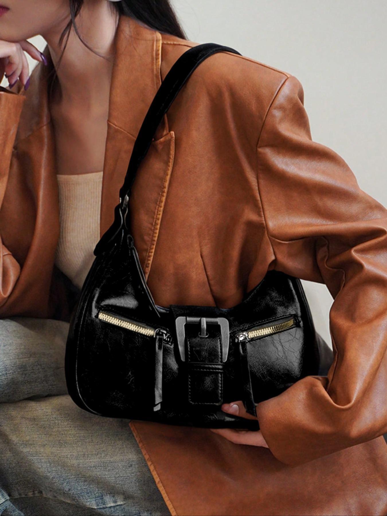 Women's Y2k Vintage Shoulder Clutch Bag, Trendy Retro Crossbody Bag & Shoulder Bag, Fashionable Shoulder Clutch for Daily Use, Crossbody Shoulder Purses