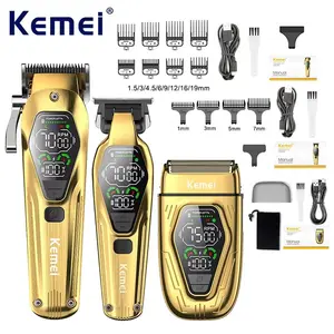 Men's Electric Hair Clipper Set Km-1697 Km-1698, Professional Trimmer Kit, Lithium Ion Battery, New Condition, Perfect Gift