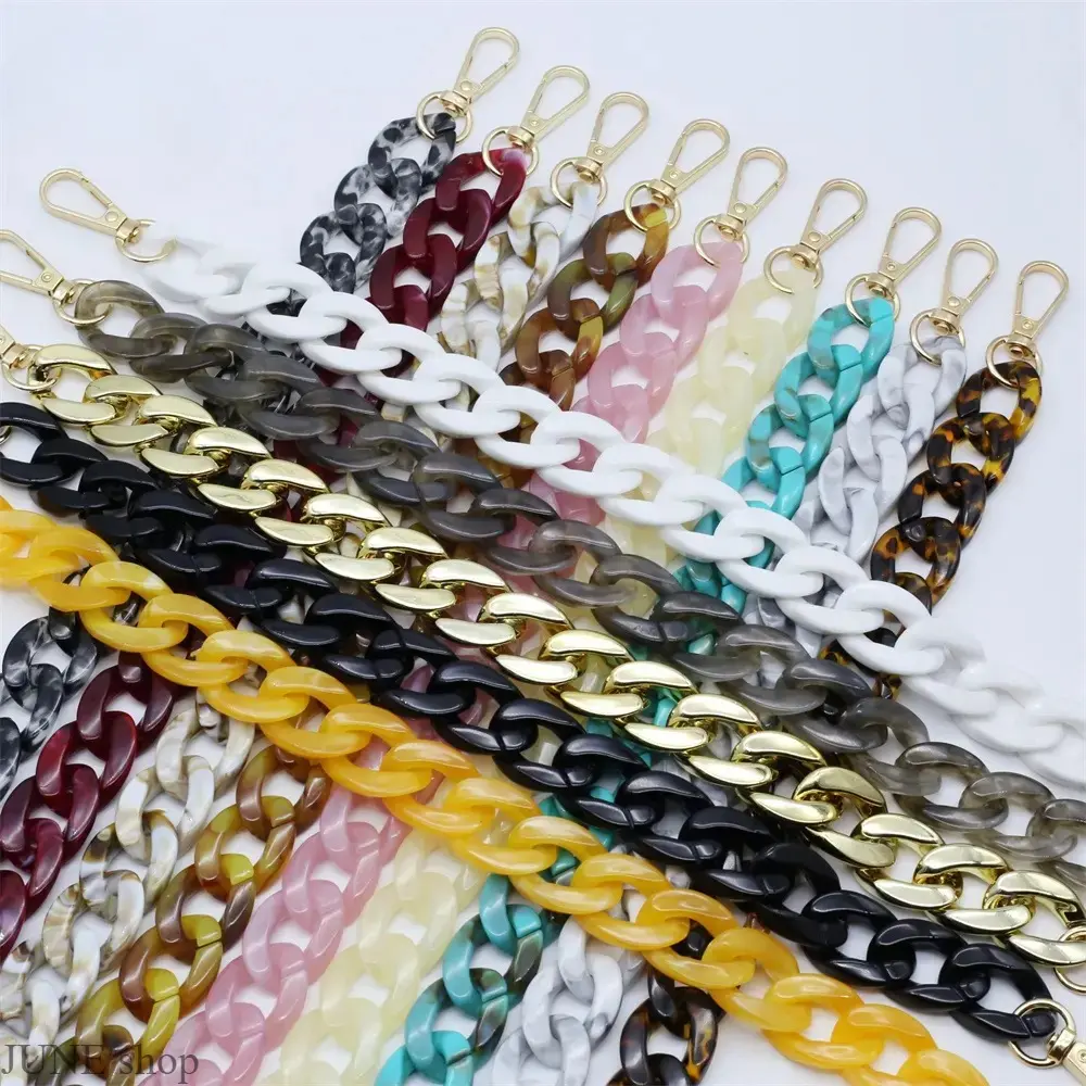 DIY Mixed Color Acrylic Bag Chain, Versatile Trendy Eyeglass Strap, Anti Lost Phone Lanyard, Fashion Hug Chain, Key Ring Accessory With Adjustable Lobster Clasp for Daily Outfit, Travel, Party And Casual Decor