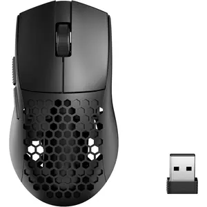 M725  Shell Gaming  , Ultra Lightweight 49g, 8000 DPI Tri-Mode BT5.1/2.4GHz/Type-C Wired Gamer  with 2 Side Buttons, Macro Programmable for PC//Laptop, Black