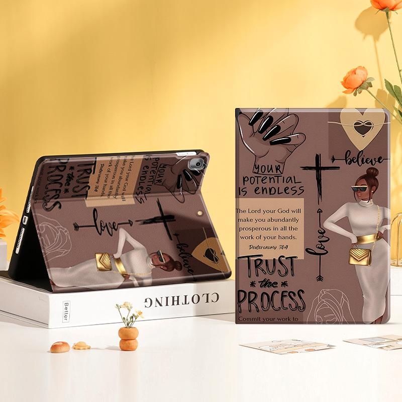 Fashionable Tablet Case, Tablet Casing, Full Body Shockproof Tablet Protective Cover, Stylish Tablet Protector Compatible with iPad Mini 4/5/6, iPad 5/6/7/8/9/10th