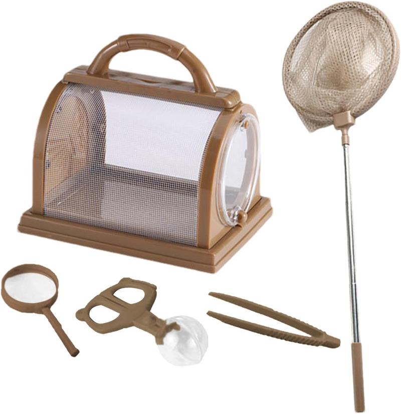 Worm Observation Kit Critter Cage Multipurpose Nature Collection Container Kids Portable Viewer Toy for Children Boys Girls