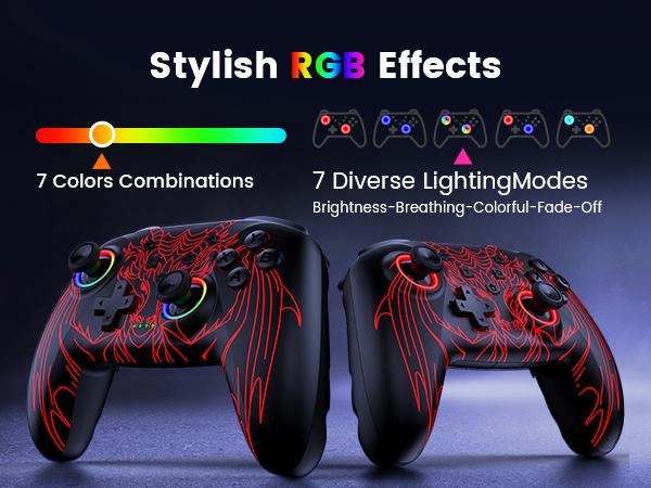 Wireless PC Controller, 1000Hz Polling Rate, Hall Effect Joysticks & Triggers, Controller for PC/Switch 2/Switch/Android/IOS, 1000mAh Battery, with 7 Light Modes/Paddle/Turbo/Motion/Charging Dock Wireless PC Controller, 1000Hz Polling Rate, Hall Effect Joysticks & Triggers, Controller for PC/Switch 2/Switch/Android/IOS, 1000mAh Battery, with 7 Light Modes/Paddle/Turbo/Motion/Charging Dock