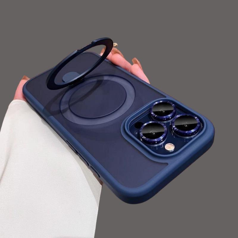 Magnetic Ring Holder Phone Cases for iPhone 17 16 15 14 13 12 11Pro Max Series, Durable Shockproof Protective Covers with Built-in Kickstand, Wireless Charging Compatible Protection Casing for iphone 17 Pro Max