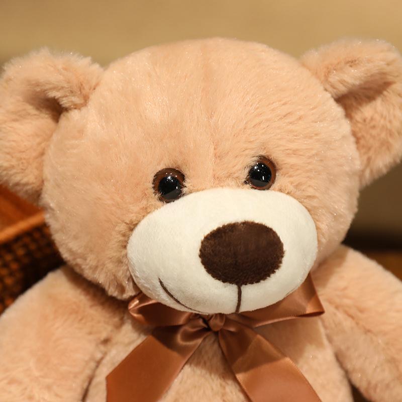 23cm/9.02In Cute Bear Plush Toy, Teddy Bear With Bow Tie, Teddybear Stuffed Animal, Strawberry Love Bear Toy, Child-Safe Fabric, Furry Bear To Accompany Your Child As He Grows Up, Gift For Children And Friends, Decorative Plush Toy For Sofa Bed