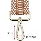 Crossbody Straps for Purses Silver Hardware Purse Strap Wide Shoulder Strap Adjustable Replacement