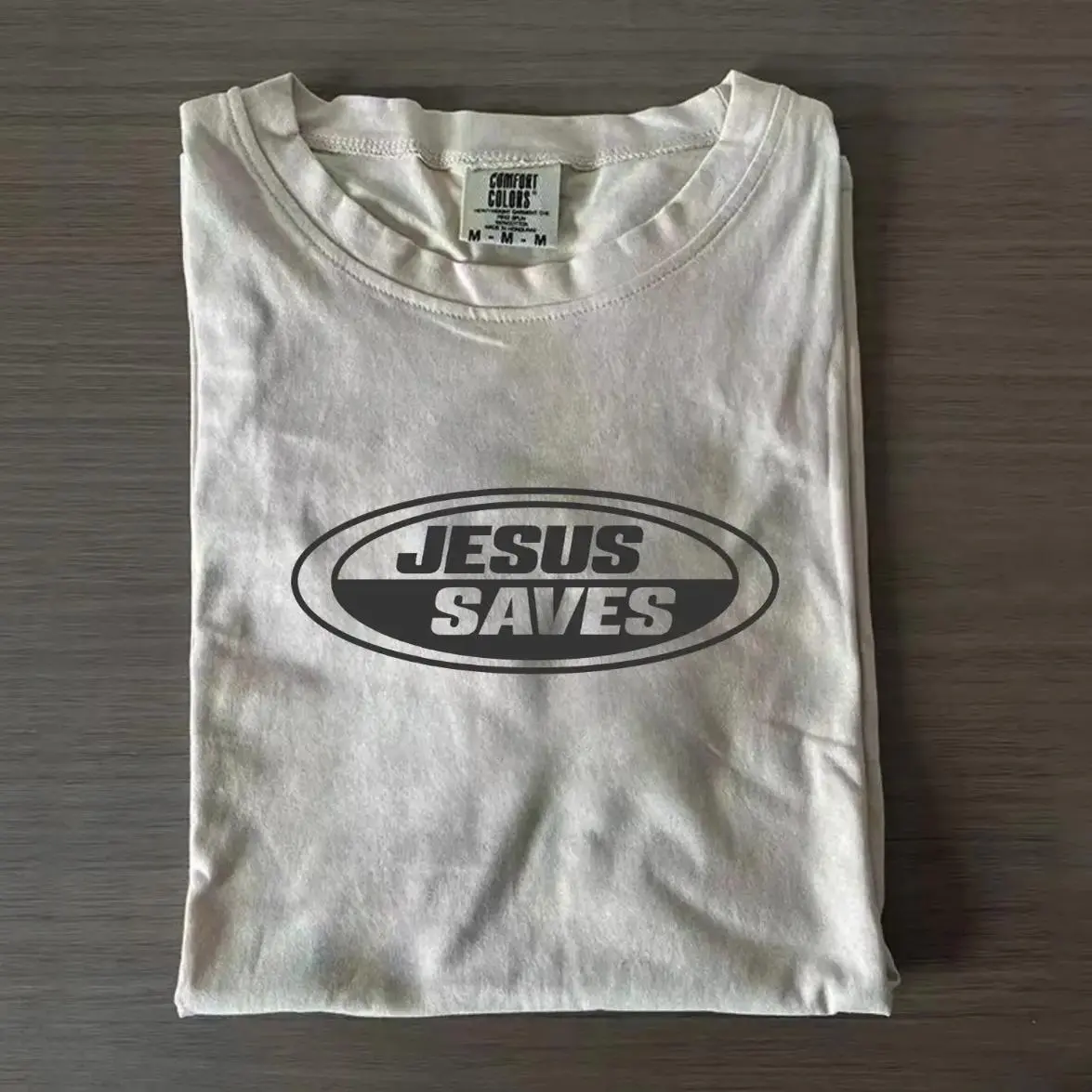 New Jesus Saves Retro Short-Sleeve Graphic Tee, Vintage Christian Cotton Casual Sports Top, Unisex Clothing Gift for Men-Women, Shortsleeve, Graphic Tees