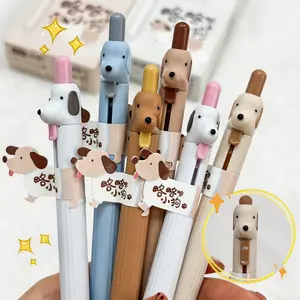 5-Pack Creative Aesthetic Gel Pens, 0.5mm Quick-Dry Click Writing Pens, Unique Design Fun Office Gift, Pens Christmas Gifts