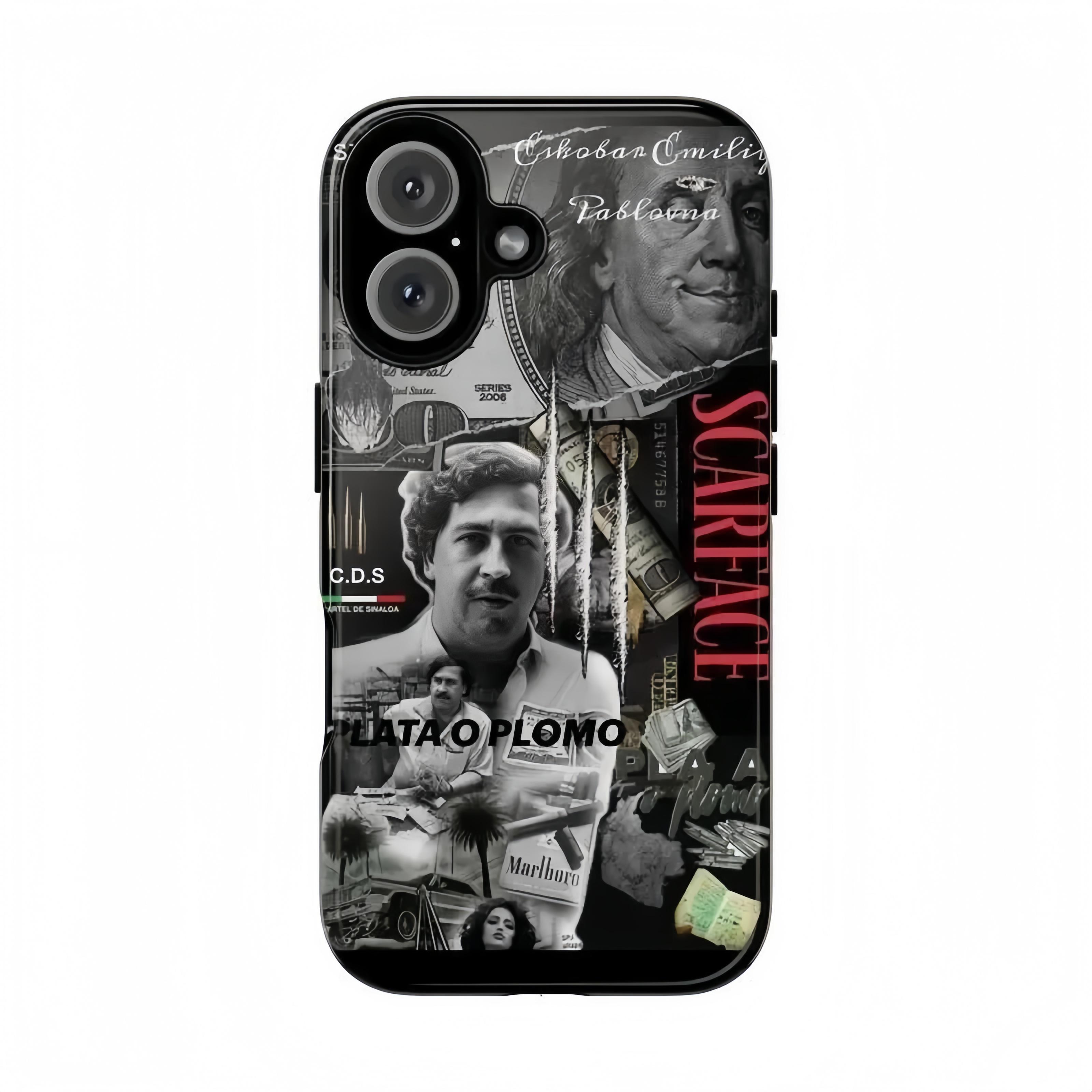 C.D.N SCARFACE Tough Phone Case Vintage Movie Cover for iPhone 17-11 Pro Max/Plus Dual-Layer Protection Glossy Matte Finish 360° All-Around Security