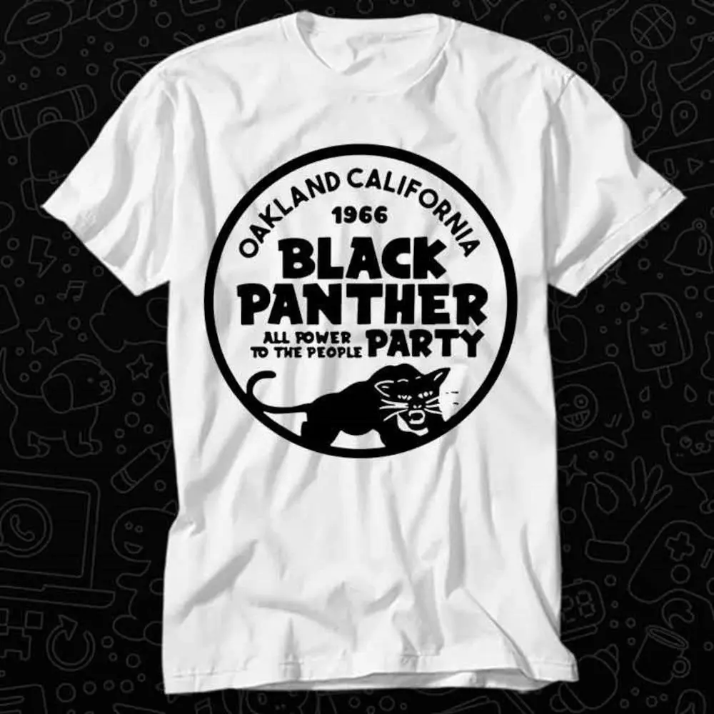 Unisex 100% Cotton T-Shirt 2026 Summer New, 1966 Oakland Inspired Black Panther Graphic Tee