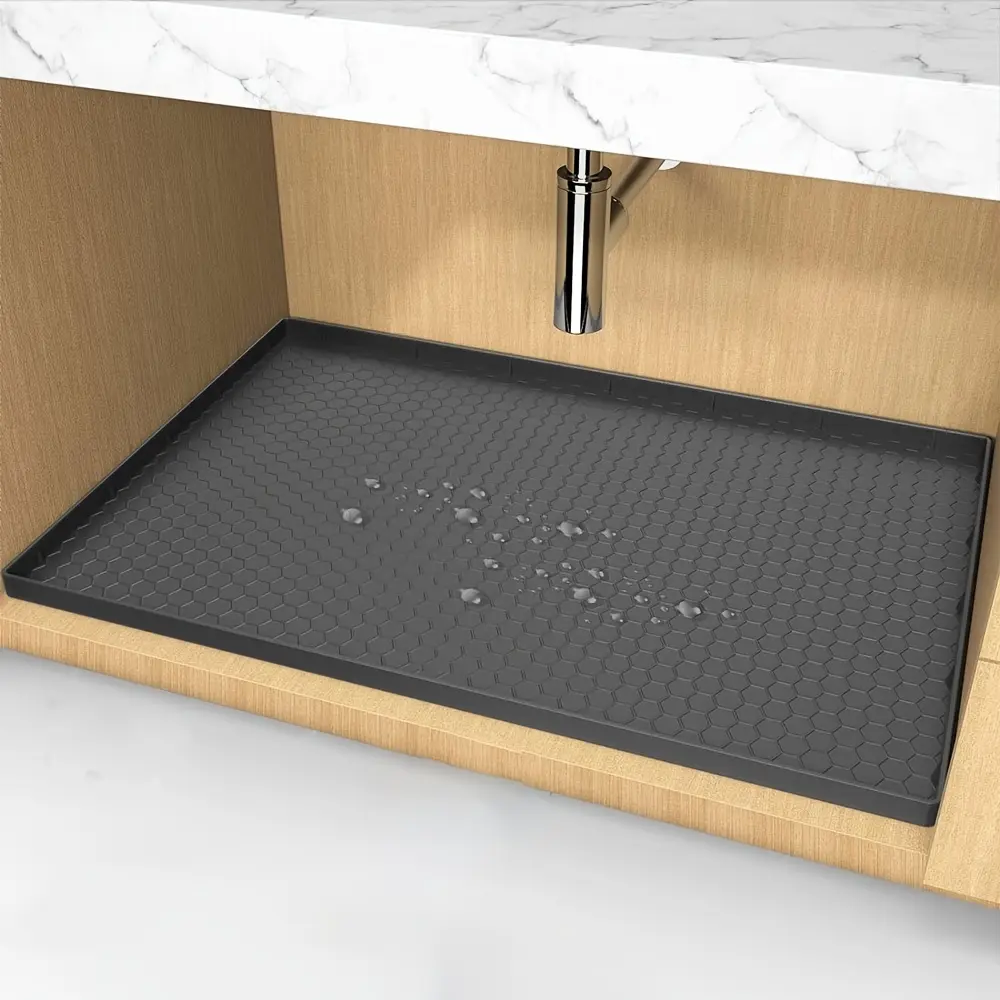 1pcs  Silicone Sink Mat Non‑Slip Heat‑Resistant Multi‑Use Counter & Cabinet Protector or Bathroom Tray Undersink Mat