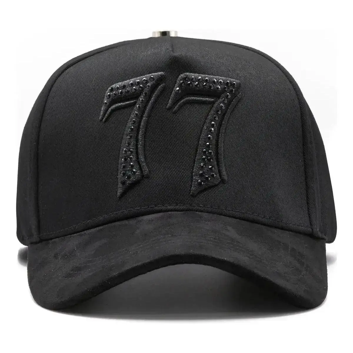 2026 Adjustable Curved Cap El Barbas Hats 77 Black