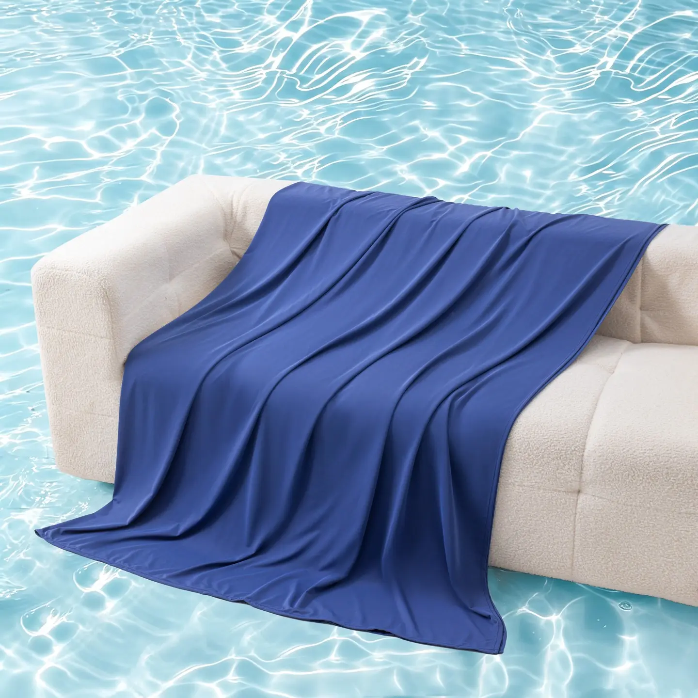 1pc Pure Color Cool Summer Lightweight Quilt, Soft Ultra-Fine Fiber, Single & Extra Large, Bedroom, Living Room, Study Bedding