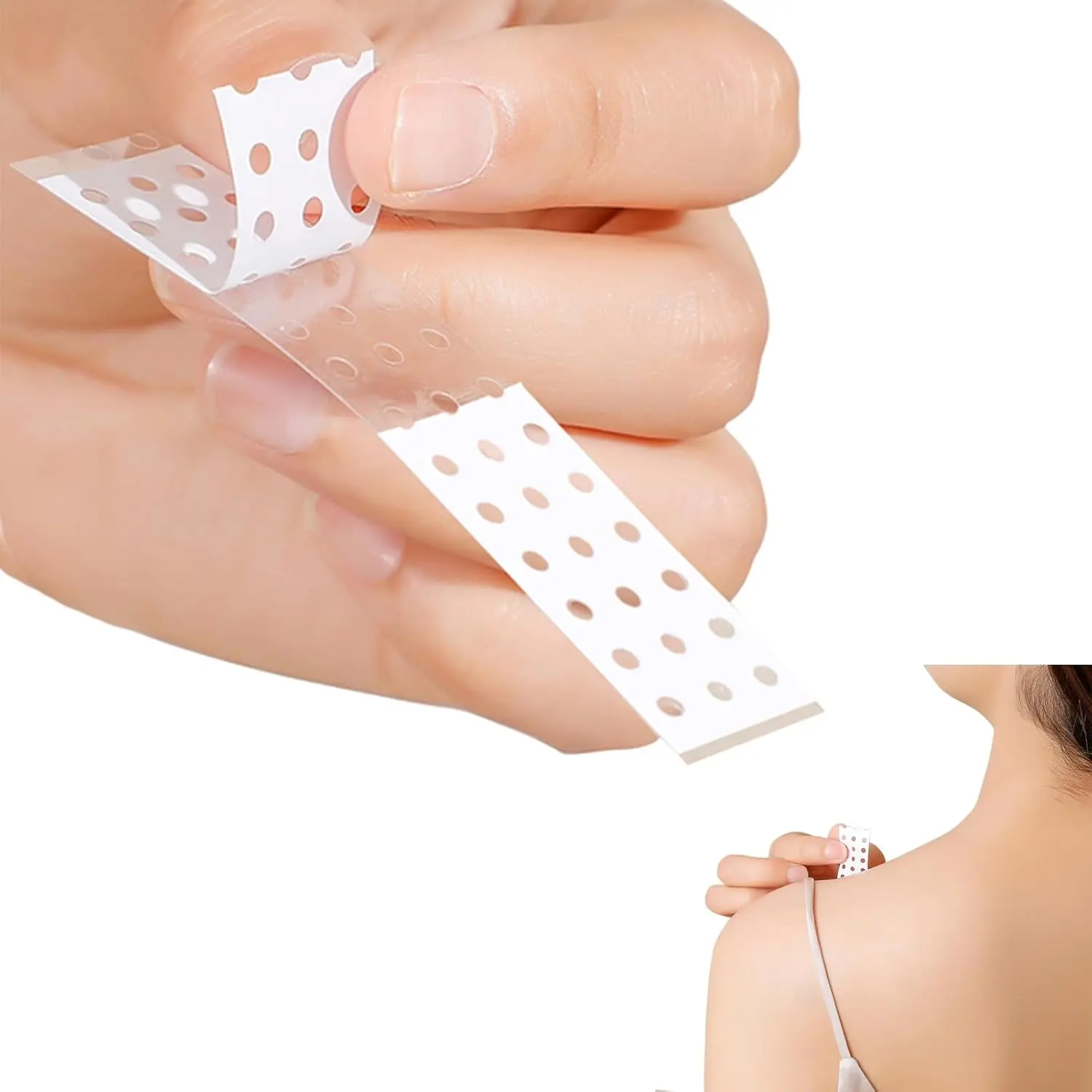 Double-Sided Fashion Tape  Garments, hemlines and necklines, Dress Tape  Closet malfunctions, Skin-Friendly and Non-irritating, Two Models (20pc)