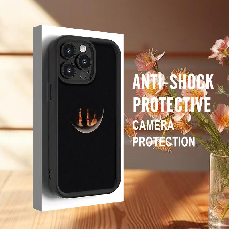 Protect Your Phone Soft Phone Case Simple with Ramadan Pattern UV Printing Matte Phone Cover 360 Degree Full Protection for Apple for iPhone 17 E Air Pro ProMax iPhone16 15 14 Plus 13 12 Mini 11 X XS XR for Smartphone Best Gift Birthday Girl Boy