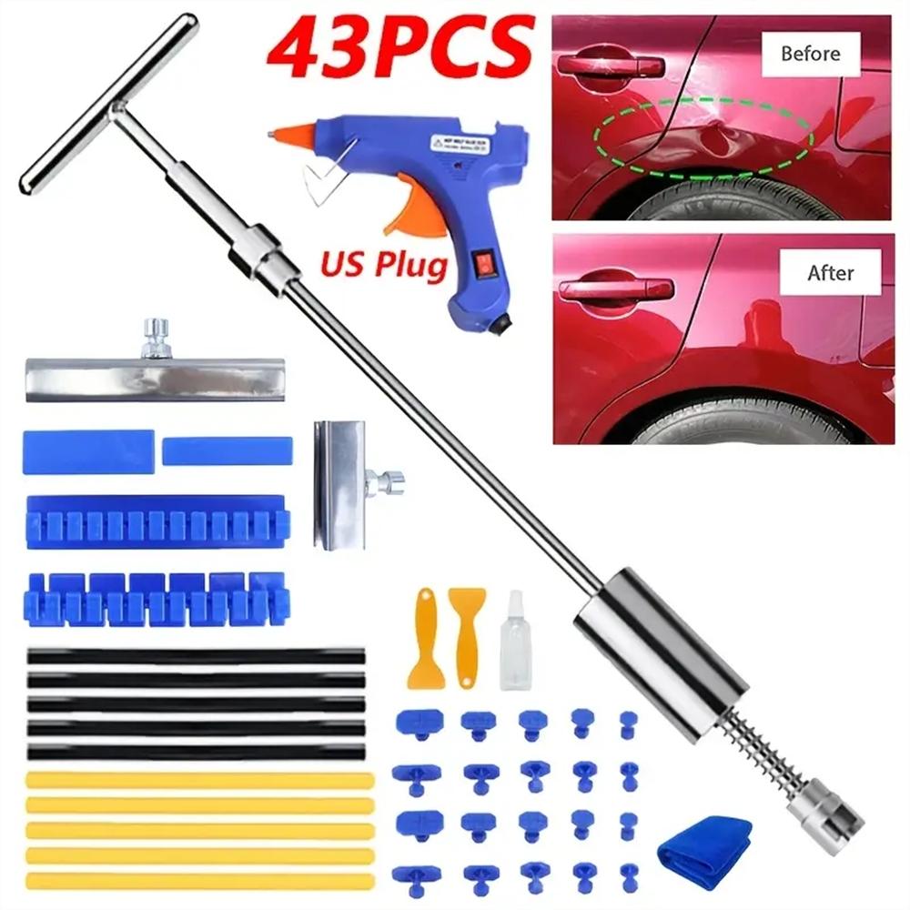 Car Dent Repair Tool Set, Car Body Dent Repair Tool with 20W Gluing Tools, Suction Extractor, Car Body Dent Repair Tool, Professional Car Repair Tool, Car Dent Remover