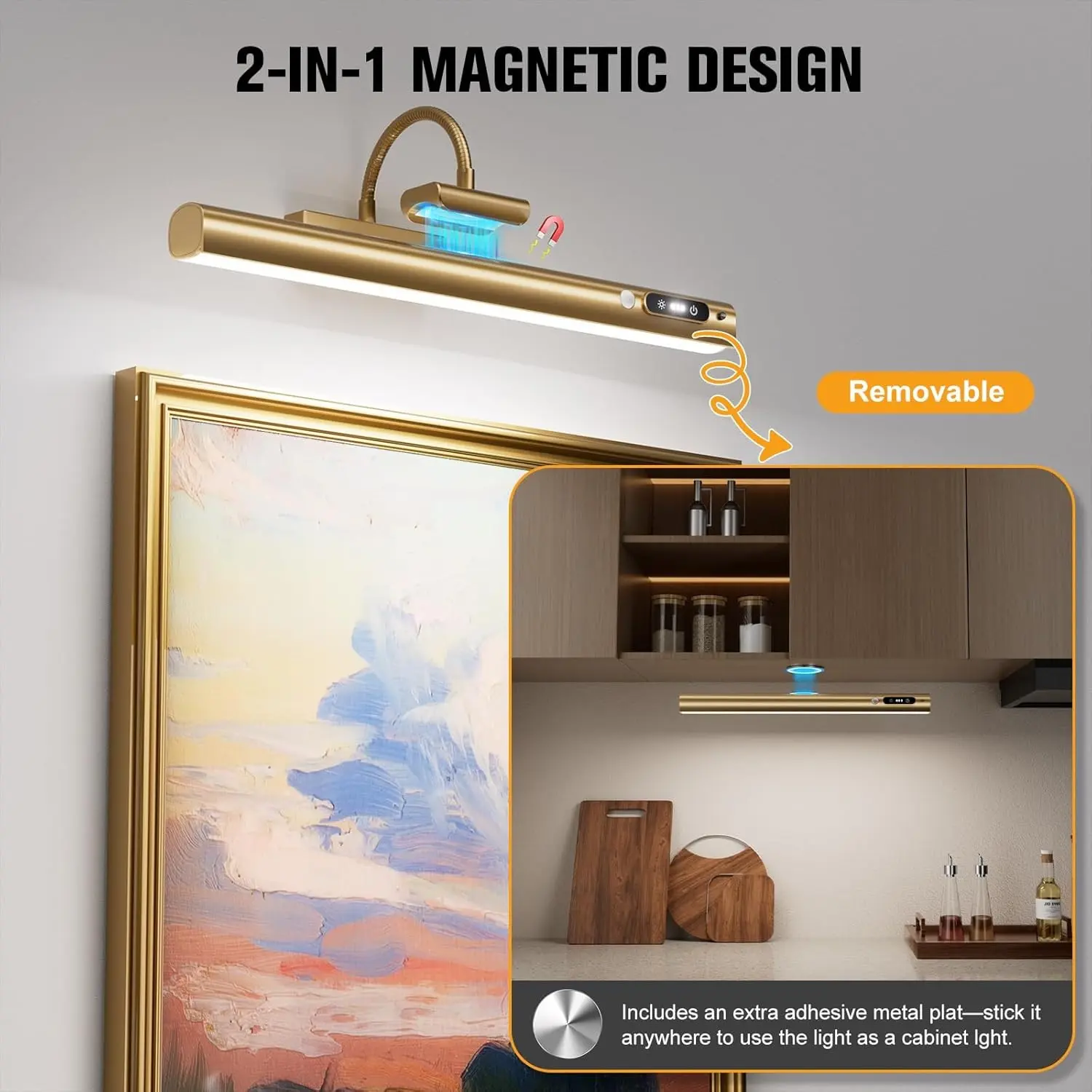 USB Rechargeable Wall Light, Modern Touch Control, Adjustable, Remote, Motion Sensor, Ideal for Room Decor, Bedroom, Living Room, Staircase Lighting