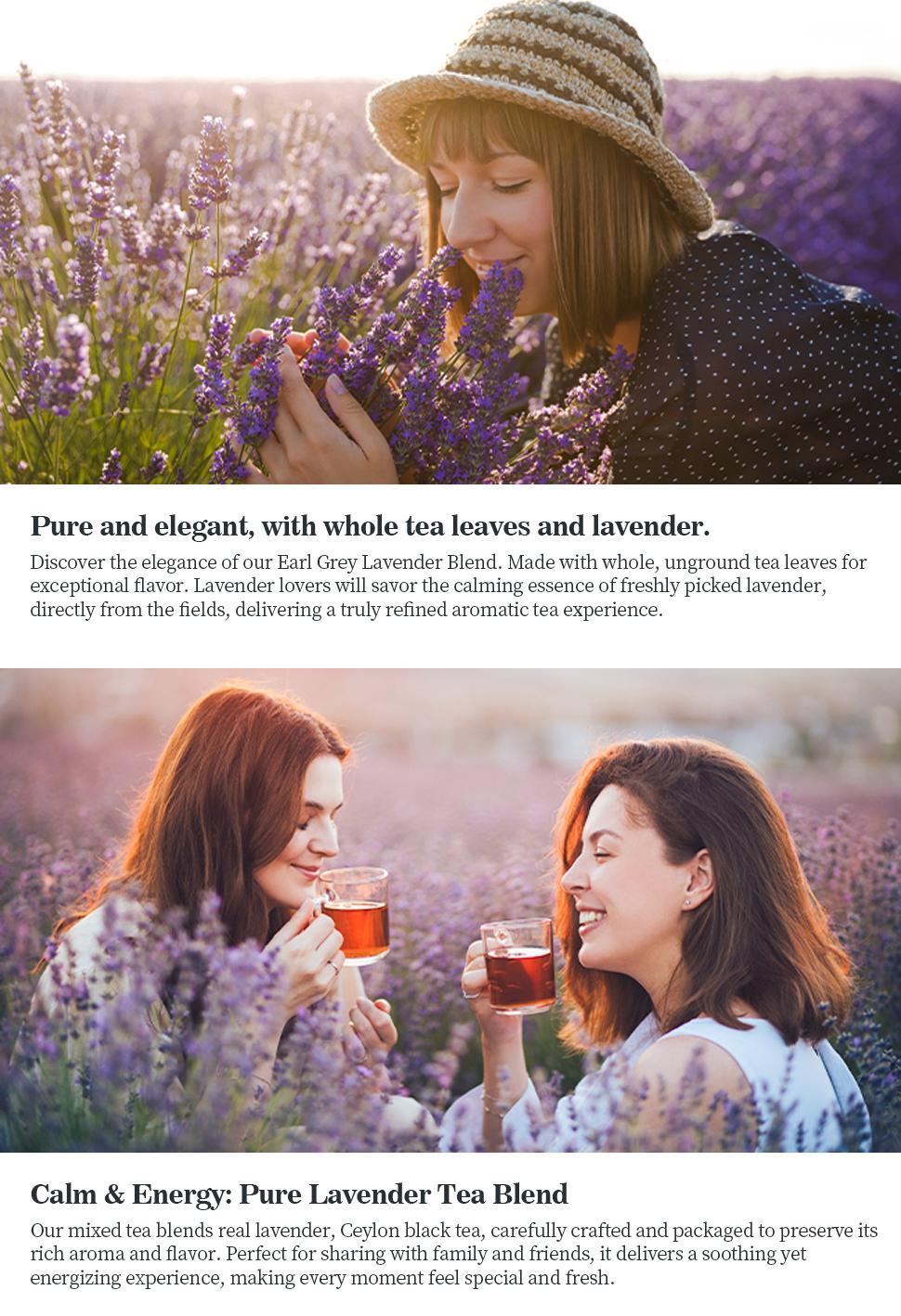 JuXingPu French Lavender Rose Petals Black Tea - 60g Blend of Lapsang Souchong & Ceylon Teas with Lavender Rose Petals & Vanilla - Hot & Cold Brewed Herbal Tea Bags JuXingPu French Lavender Rose Petals Black Tea - 60g Blend of Lapsang Souchong & Ceylon Teas with Lavender Rose Petals & Vanilla - Hot & Cold Brewed Herbal Tea Bags