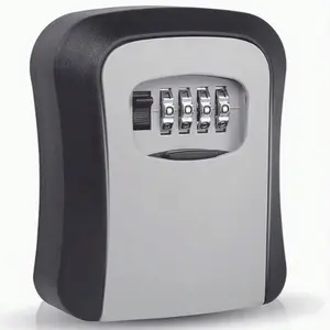 Portable Key Lock Box, Waterproof Key Hider Outdoor, Realtor Security Lock Box with Code, Key Storage Box for House Keys and Car Key