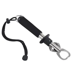 Fish Lip Gripper Fish Scales Professional Fish Holder Stainless Steel Fish Lip Grabber 40 Pound Fish Lip Grip Tool with Weight Scale
