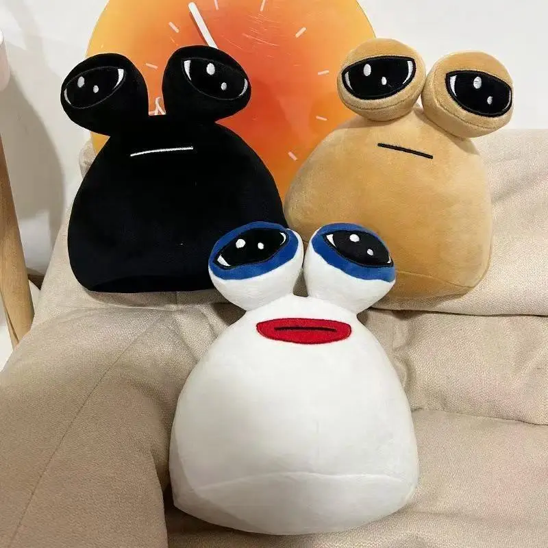 22cm Hot Game My Pet Alien Pou Plush Toy Furdiburb Emotion Alien Plushie Stuffed Animal Pou Doll