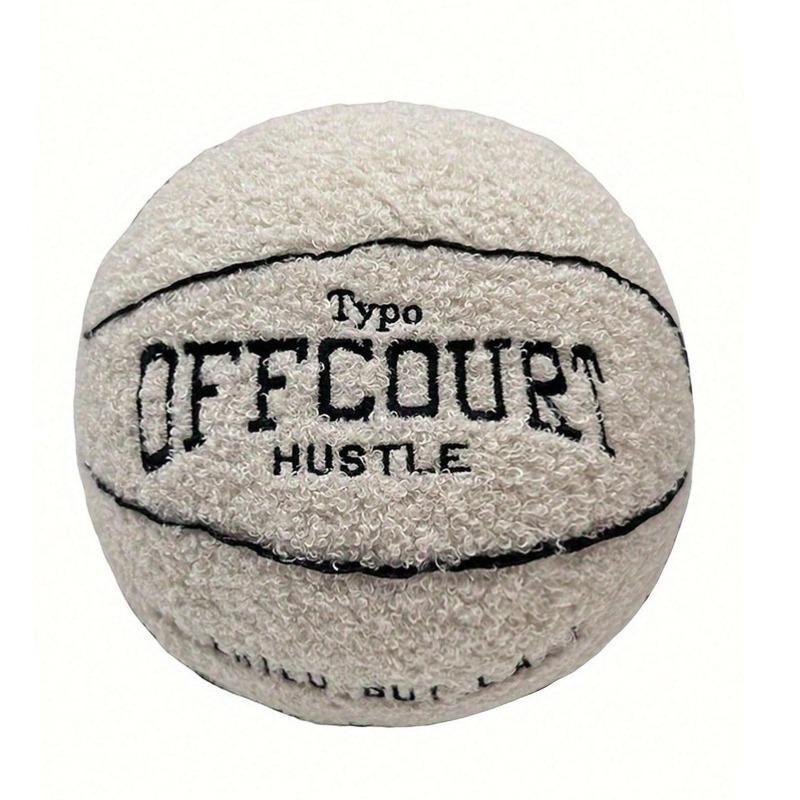 OFFCOURT Basketball Plush Pillow, 3 Colors Soft Fluffy Stuffed Ball Toy, Cute Room Decor Gift for Sports Lovers & Kids