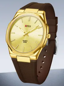 Men's Watch, Ultra-Thin Silicone Band, Waterproof Quartz Watch, Business Casual Gift, Analog Alien Face, Dial, Mineral Glass